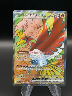 Pokemon TCG Ethan's Ho-Oh EX 209/182 Ultra Rare Full Art Destined Rivals - Image 1