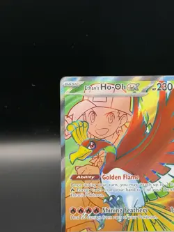 Pokemon TCG Ethan's Ho-Oh EX 209/182 Ultra Rare Full Art Destined Rivals - Image 2