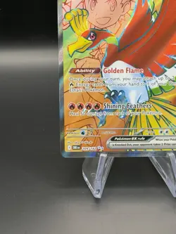 Pokemon TCG Ethan's Ho-Oh EX 209/182 Ultra Rare Full Art Destined Rivals - Image 3