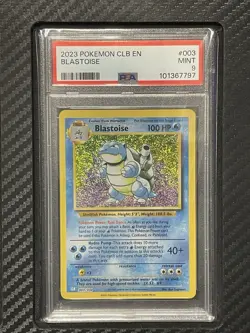 2023 PSA 9 Blastoise #003 Pokemon TCG Classic : Blastoise Deck - Image 1