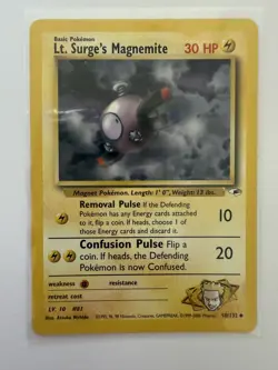 Pokemon TCG Lt. Surge's Magnemite 50/132 Gym Heroes Regular unlimited Uncommon - Image 1