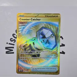 Counter Catcher 264/182 Paradox Rift Gold Secret Rare Holo Pokemon Card NM - Image 1