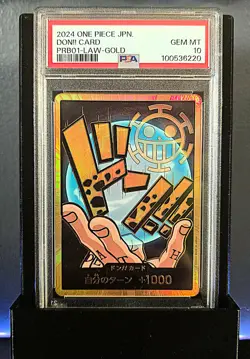 PSA 10 Trafalgar Law Gold DON!! Card The Best One Piece Japanese PRB01 US SELLER - Image 1