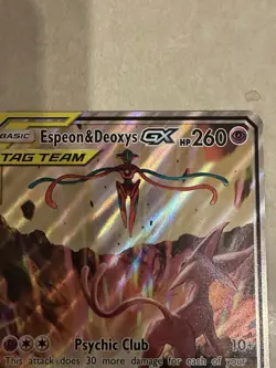 Espeon & Deoxys GX Oversized - (SM Black Star Promo) SM240 Jumbo Cards Holo - Image 2