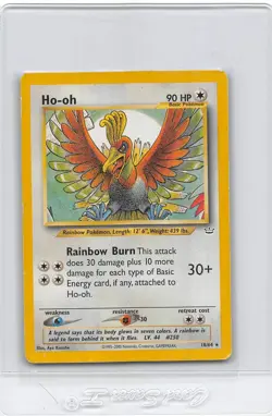 HO-OH 18/64 - Neo Revelation - Non Holo - VINTAGE WOTC Pokemon Card - LP/MP - Image 1