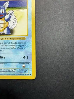 Pokemon Cards: Base Set 1st Edition Uncommon: Wartortle 42/102 - Image 4