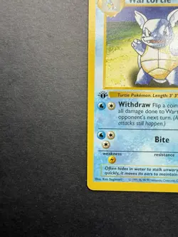 Pokemon Cards: Base Set 1st Edition Uncommon: Wartortle 42/102 - Image 5