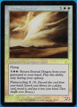 Eternal Dragon FOIL Scourge HEAVILY PLD White Rare CARD (505981) ABUGames - Image 1