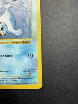 Pokemon Cards: Base Set 1st Edition Uncommon: Seel 41/102 - Image 4
