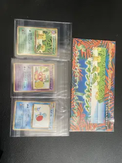 POKEMON JAPANESE SOUTHERN TROPICAL ISLAND BEACH 3 CARD POSTCARD NEW - Image 1