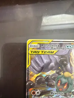 Pokemon TCG Marshadow & Machamp GX Holo Card 82/214 Sm-Unbroken Bonds - Image 4