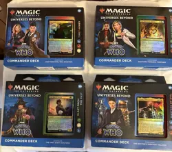 Magic The Gathering Doctor Who Commander Deck Bundle - Includes All 4 Decks - Image 1
