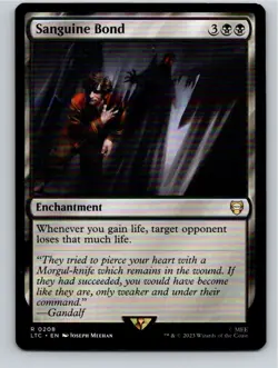 Magic the Gathering Sanguine Bond The Lord of the Rings Commander MTG - Image 1