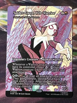 Spider-Gwen, Web Warrior - Borderless - Spider-Man #24 Mythic, NM - Image 1