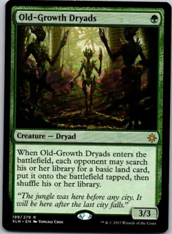 Magic the Gathering Old-Growth Dryads Ixalan MTG Free Shipping! - Image 1