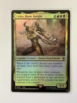 Celes, Rune Knight Commander: Final Fantasy Foil MTG Magic the Gathering - Image 1