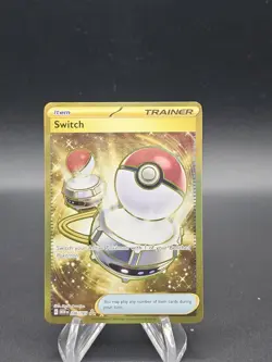 Pokemon Switch 206/165 Scarlet & Violet 151 Gold Hyper Rare Holo NM - Image 1