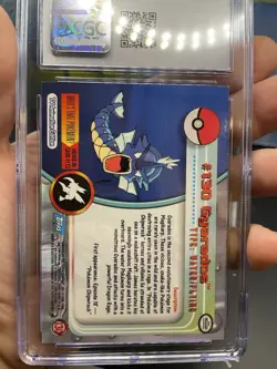 2000 TOPPS GYARADOS FOIL POKEMON #130 CGC 10 MINT SERIES 3 🌊 - Image 2