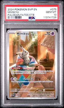 2024 POKEMON SVP EN-SV BLACK STAR PROMO #075 MIMIKYU PSA 10 - Image 1