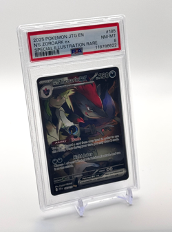 2025 Pokemon JTG EN-Journey Together #185 N'S ZOROARK EX PSA 8 - Image 3