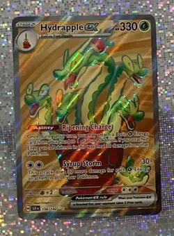 Hydrapple ex Pokemon Stellar Crown 156/142 Full Art Ultra Rare NM - Image 1