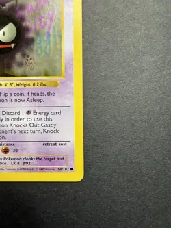Pokemon Cards: Base Set 1st Edition Common: Gastly 50/102 - Image 4