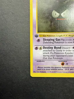 Pokemon Cards: Base Set 1st Edition Common: Gastly 50/102 - Image 5