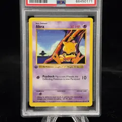 Abra #43 1st Edition Base Set 1999 Pokemon Game PSA 9 🔮 - Image 2