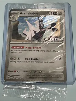 Pokemon Archaludon SEALED Holo Promo Scarlet Violet Stellar Crown 107/142 - Image 1