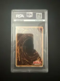 Yugioh Asian-English Tri-Horned Dragon LOB-000 Legend of Blue Secret Rare PSA 8 - Image 2