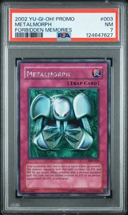 2002 Yu-Gi-Oh! Metalmorph Forbidden Memories FMR Limited Edition Secret PSA 7 - Image 1