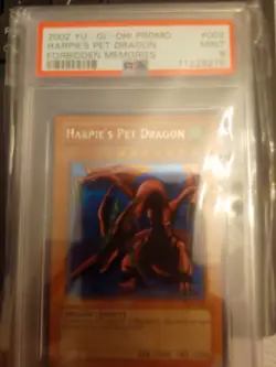 2002 Yu-Gi-Oh! Harpie's Pet Dragon FMR-002 Secret Rare Promo PSA 9 - Image 1