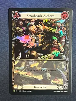 FAB LGS245 Smashback Alehorn FOIL Promo Brute Action Flesh & Blood TCG - Image 1