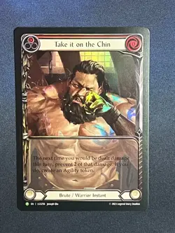 FAB LGS256 Take it on the Chin FOIL Promo Brute Warrior Instant Flesh & Blood - Image 1