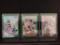 2022 Topps Chrome MetaZoo Lot of 3 Green Refractor Cards - Image 1