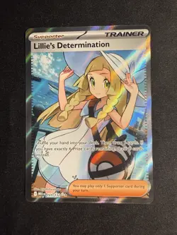 Lillie's Determination 169/132 Ultra Rare Full Art Pokemon Card Near Mint - Image 2