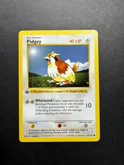 Pokemon Cards: Base Set 1st Edition Common: Pidgey 57/102 - Image 1