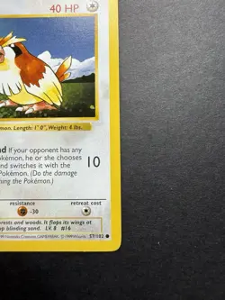 Pokemon Cards: Base Set 1st Edition Common: Pidgey 57/102 - Image 4