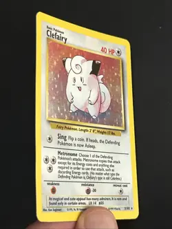 Pokemon Clefairy Trading Card Holo 5/102 - Image 4