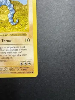 Pokemon Cards: Base Set 1st Edition Common: Onix 56/102 - Image 4