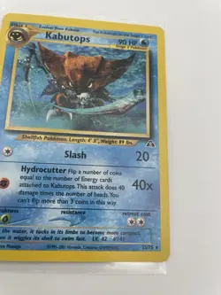 Pokemon TCG Neo Discovery Kabutops Card 25/75 Non Holo NM/LP Condition - Image 4