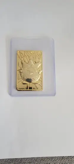 Vintage Pokemon Togepi Card Bar 24K Gold Plated 1999 Burger King BK - Image 2