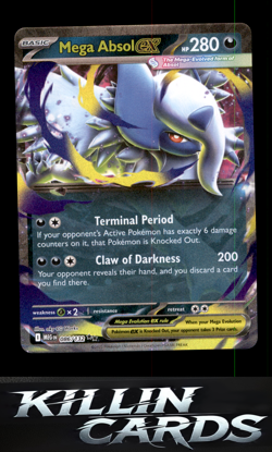 Mega Absol ex - 086/132 086/132 Pokemon Double Rare ME01: Mega Evolution Card NM - Image 1
