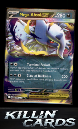 Mega Absol ex - 086/132 086/132 Pokemon Double Rare ME01: Mega Evolution Card NM - Image 1