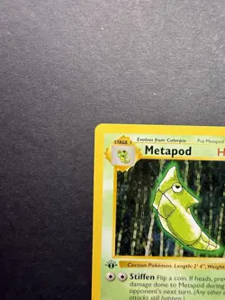 Pokemon Cards: Base Set 1st Edition Common: Metapod 54/102 - Image 2