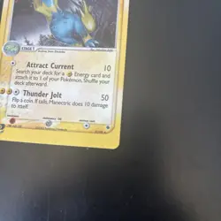 Manectric 9/109 Holo Rare Ex Ruby and Sapphire Pokemon Card NM - Image 3