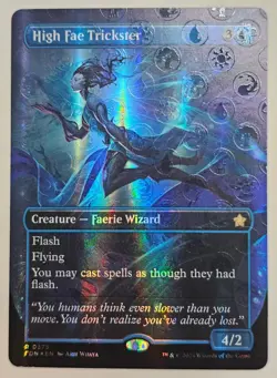 High Fae Trickster - Borderless - Mana Foil - Foundations 0375, 375 - LP - Image 1