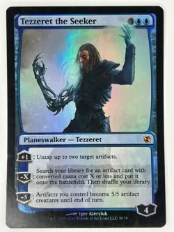 Tezzeret the Seeker M Duel Decks: Elspeth vs. Tezzeret 39 NM FOIL - Image 1