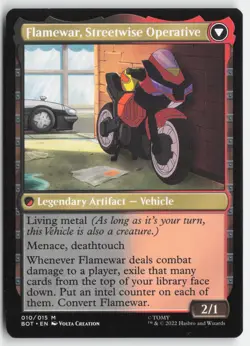 MTG - Flamewar, Brash Veteran M Universes Beyond: Transformers 10 LP-NM - Image 2