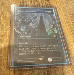 1x Storm of Saruman Borderless Foil MTG - LTR Tales of Middle Earth - 0413 - NM - Image 2